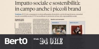 BertO en Il Sole 24 Ore: ejemplo de responsabilidad social